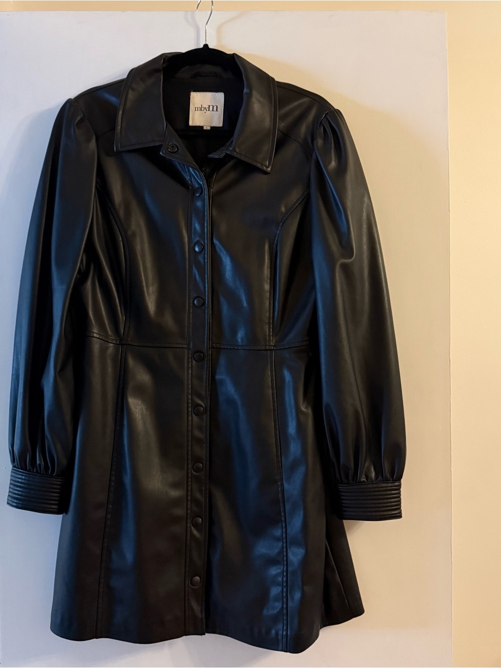 MbyM Black Faux Leather Dress